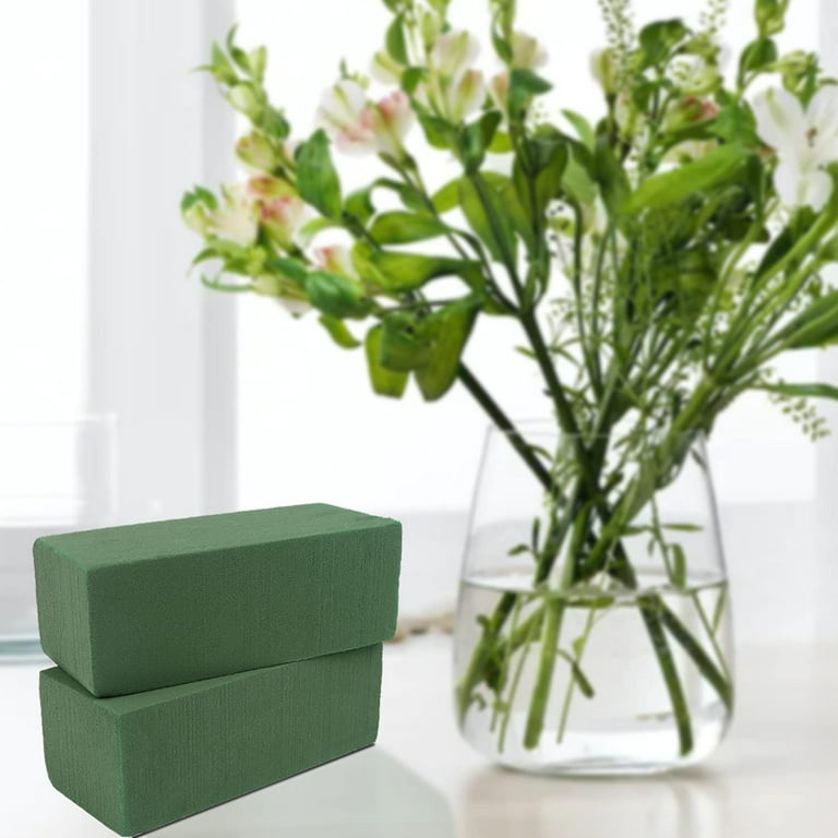  Toopify 6 Pcs Floral Foam, Wet and Dry Floral Foam Blocks Flower  Arrangement Kit for Fresh or Silk Artificial Flowers (Green, 9 L x 3.1 W  x 4.3 H) : Arts