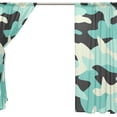 thumbnail image 4 of GZHJMY Military Camouflage Sheer Window Curtain Panel Drape 55x78 Inch for Living Room Bedroom Kids Room 2 Piece Home Decor, 4 of 4