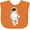 Orange, variant on Inktastic Astronaut Boy, Cosmonaut, Space Flight, Cute Boy Boys Baby Bib