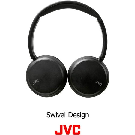 JVC - On-Ear Wireless Headphones with Noise Canceling - Black