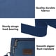 thumbnail image 4 of Riñonera cruzada para correr, ajustable, con 2 bolsillos con cremallera, ideal para entrenamiento, viajes, jogging, ciclismo, senderismo, tela impermeable y duradera, ajustable, cómoda y, 4 of 8
