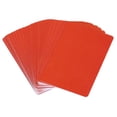thumbnail image 1 of Paquete de 30 tarjetas en blanco, tarjetas de identificación de plástico imprimibles por inyección de tinta, tarjetas de visita impermeables de impresión a doble cara en rojo escarchado, 1 of 7