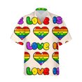 thumbnail image 3 of Camisetas con estampado 3D de la bandera del arcoíris LGBT para hombres y mujeres, camisetas de manga corta con solapa y personalidad a la moda, camisetas con botones para hombres, 3 of 5