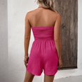 thumbnail image 5 of Womens Summer Romper Strapless Beach Vacation Jumpsuit Resort Wear Shorts, Stylish and Comfortable Romper for Daily Wear and Outings, Summer Trendy Beach Vacation Outfits 2026 Hot Pink XL, 5 of 8