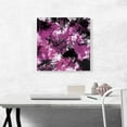 thumbnail image 4 of ARTCANVAS Purple Black White Modern Canvas Art Print - Size: 18" x 18" (0.75" Deep), 4 of 9