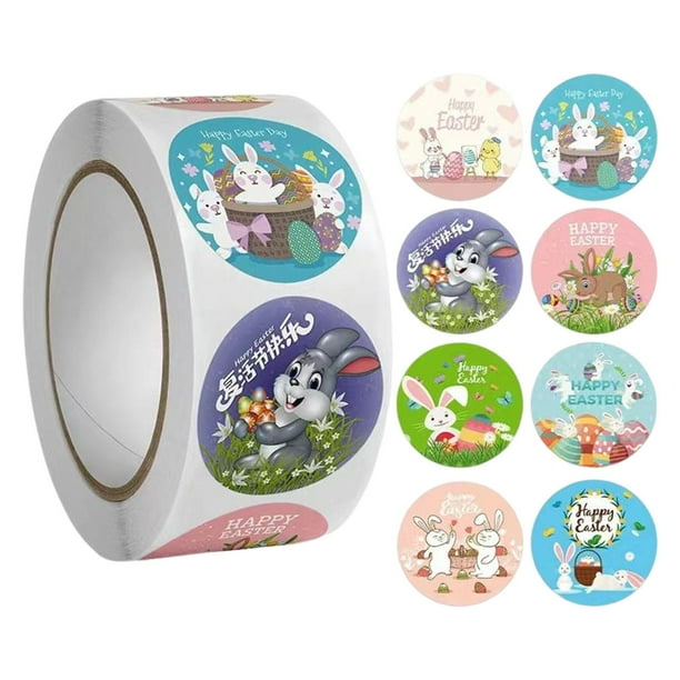 500 pegatinas de Pascua para sobres, etiquetas para regalo y tarjetas. Estilo C