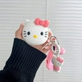 thumbnail image 5 of Adorable Kawaii HelloKitty 3D AirPods Case - Shockproof Silicone Cover with Keychain - Fits AirPods 4, 3 & Pro 2 - Perfect Gift for Girls, Women and Kids, 5 of 7