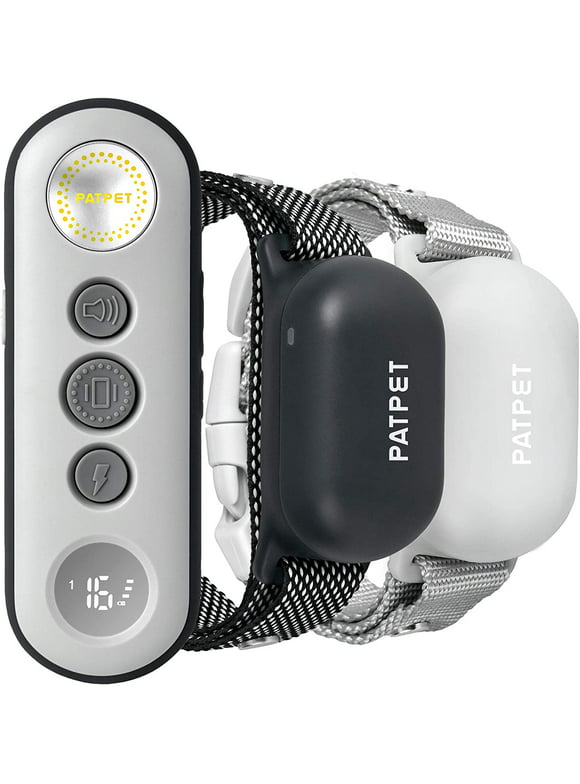PATPET P680 1000ft Bark Control Remote Dog Training Shock Collar ,Vibration Tone Zap Functions ,2 Dogs