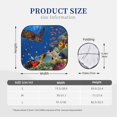 thumbnail image 3 of Kll Colorful Coral Reef Windshield Sun Shade 2-Piece Foldable Car Front Window Sunshade For Most Sedans Suv Truck- Medium, 3 of 7