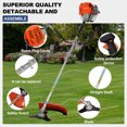 thumbnail image 6 of Floseru Weed Eater Gas Powe, 52cc 2-Stroke Gas String Trimmer, Weed Wacker Gas, 2 in 1 Gas Weed Trimmer with Full Functioning Guard Accessories, 6 of 9