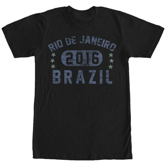 Men's Lost Gods Rio De Janeiro Brazil 2016 Graphic Tee Black X Large