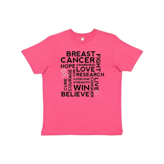 Inktastic Breast Cancer Awareness Month Saying Youth T-Shirt