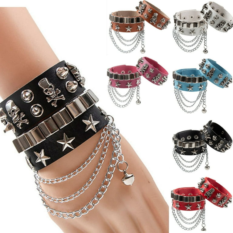 Bracelet goth discount