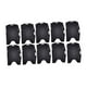 thumbnail image 3 of 10 porta tarjetas de identificación de doble cara, porta credenciales de cara abierta para tarjetas de acceso, crédito Negro, 3 of 9