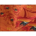 thumbnail image 4 of Ambesonne Orange Quilted Bedspread Set 3 Pcs, Poppy Flower Romance, King Size, Burnt Orange Yellow, 4 of 5