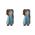 thumbnail image 4 of Vestido corto informal Qarigey estampado Halter Mujer Primavera Verano S M L XL 2XL 3XL 4XL 5XL, 4 of 6