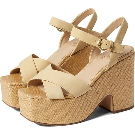 

Sam Edelman Trianna 2 Desert Sun Square Toe Block Heel Ankle Strap Heeled Sandal (Desert Sun 9)