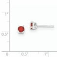 thumbnail image 3 of Primal Silver Sterling Silver Polished Red Glass Post Earrings, 3 of 5