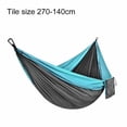thumbnail image 2 of Portable Hammock Single or Double Hammock Camping Accessories for Outdoor, Indoor w/ Tree Straps, 2 of 5