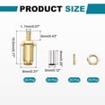 thumbnail image 2 of Uxcell SMA Female Crimp Connector,20 Pcs Straight Plug Crimp RF Connector SMA-KY-1.5 for RG174 RG316 RG188 RG188A LMR100 Coaxial Cable, 2 of 6