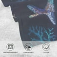 thumbnail image 3 of Coolnut Blue Starfish Coral Patterned Hand Towels 2 PCS, Cotton Bath Towel for Drying Face Hands Body Decorative Water Absorbent Lightweight Towels for Bathroom Ktichen Travel Gym, 16"x28", 3 of 6