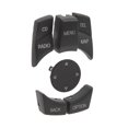 thumbnail image 2 of 6PCS Central Multimedia Buttons Exquisite Surface Smooth Touch Control Knob Button Cover Fit for 1 3 5 6 Series Matte Black, 2 of 5