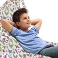 thumbnail image 1 of Birds Lounger Chair Bag, Doodle Illustration of Animal Floral Details, High Capacity Storage with Handle Container, Lounger Size, Multicolor, by Ambesonne, 1 of 5