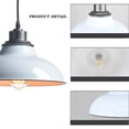 thumbnail image 3 of Claxy White Barn Style Pendant Light Fixtures with Cord, 3 of 7