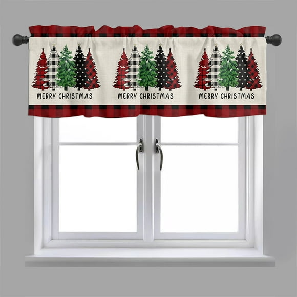 Oliegs Heated Blanket Kitchen Bedroom Bathroom Curtain European Partition Half Curtain Christmas Sleeve Curtain Half Shade Short Curtain Chocolate