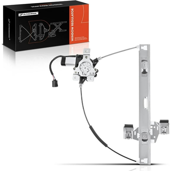 A-Premium Electric Power Automotive Window Regulator with Motor, Rear Right Passenger Side