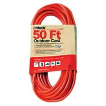 Woods Wire 12-3 50' Outdoor Extension Cord - Orange - 50ft