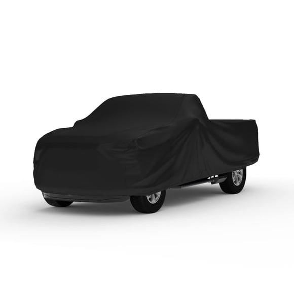 CarCovers Scratch Resistant Indoor Truck Cover with Warranty Compatible with Chevrolet 1990-1995 C-K 2500 Extended Cab, ~8'- Black Satin Ultra Soft Material Truck Cover Truck Accessories