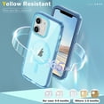 thumbnail image 2 of Allytechgroup iPhone 12 Pro / 12 6.1" Case with Screen Protector, Magnetic Back Cover Compatible with Magsafe Transparent Shockproof Drop Proof Phone Case for Apple iPhone 12 Pro / 12 6.1", Blue, 2 of 8