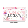 thumbnail image 5 of Colorful Balloons Birthday Banner Goose Animal Party Decorative Gifts Banner for Kids Celebration Fun Events Indoor Use, 5 of 9