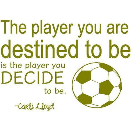 Carli Lloyd Soccer Wall Decal Usa World Cup Sticker Vinyl Quote Decor For Bedroom 20 X18