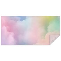 Dreamy Pastel Sky Rectangle Tablecloth 60"x120",Waterproof Polyester Rectangle Table Cloth, Wipeable Spillproof Polyester Tablecloth for Dining, Camping, Indoor and Outdoor
