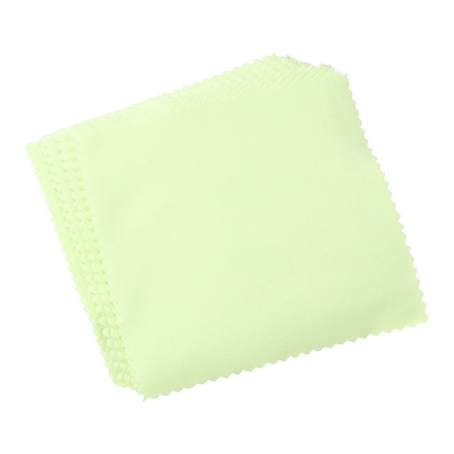 80pcs Microfiber Eyeglasses Cleaning Cloth Jewelry Polishing Cloth Camera Lens Screen Cleaning Tool (Green)