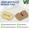 thumbnail image 4 of 4set Disc Brake Pad 0.7" x 1.08" Semi-Metallic Resin Bike Brake Pads with Spring for BB7 M355 M446 M640 Mountain Road Bikes, Gold, 4 of 7