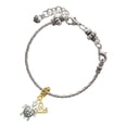 thumbnail image 2 of Delight Jewelry Silver-tone Sea Turtle - Gold-tone Rope Charm Bead Dangle with Mini 2025, 2 of 4