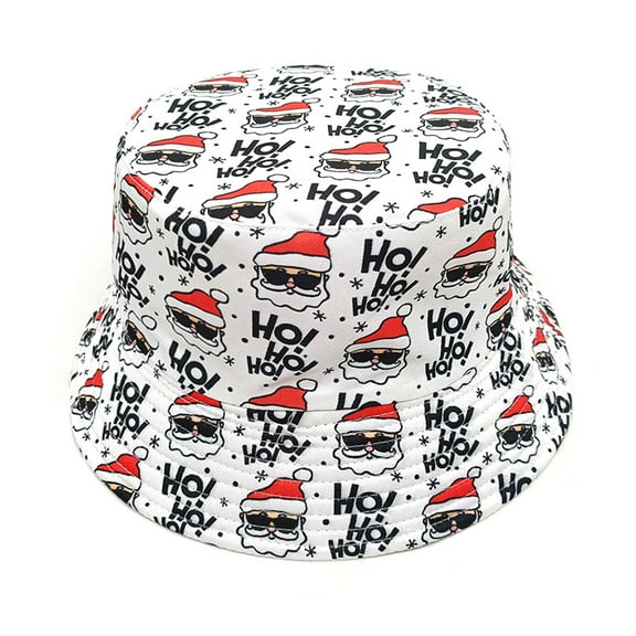 Fun Christmas Bucket Hat for Christmas Party Hat for Outdoor Fishing Hiking Hat Breathable Hat