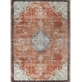 thumbnail image 3 of Beverly Rug Machine Washable Easy Cleaning Indoor Non-Slip Rugs Orange / Cream 8'x10', 3 of 9