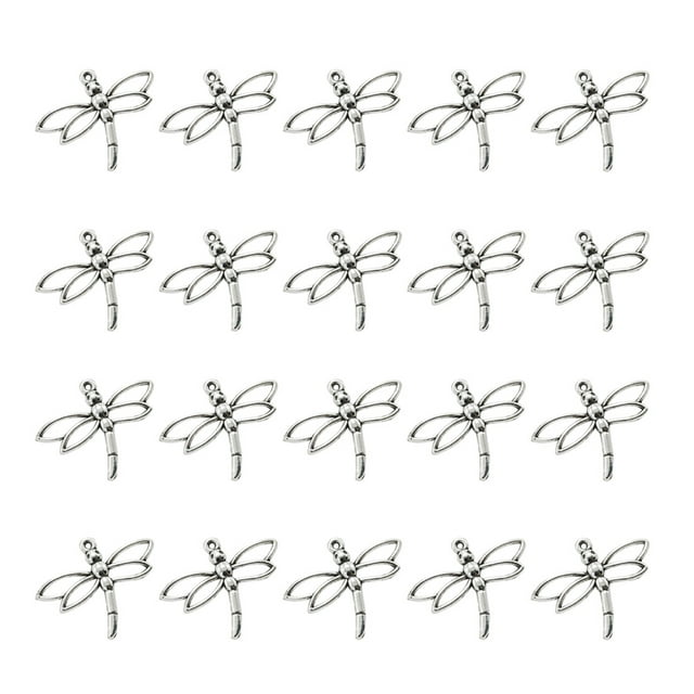 Raindrops 20Ud Dijes De Aleación Para Collares Y Pulseras Con De Plateada