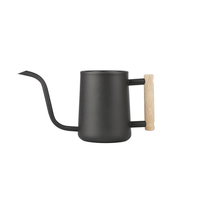 Advancent Regadera Pot - Materiales De moda y práctico Metal Acero inoxidable Regadera Pot negro Type2 NO2