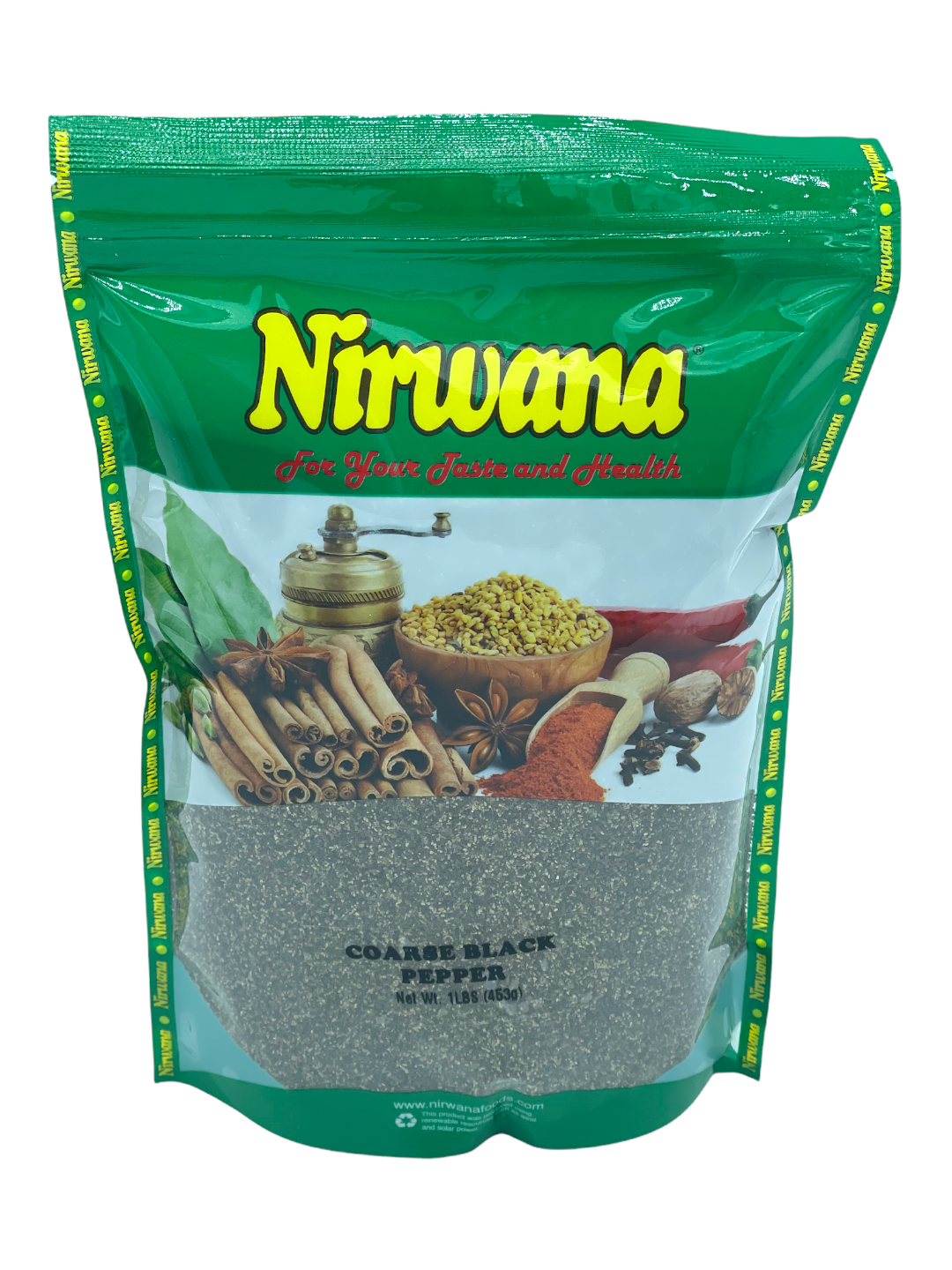 COARSE BLACK PEPPER 16 OZ POUCH BY NIRWANA
