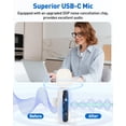 thumbnail image 2 of Micrófono Lavalier inalámbrico USB C GoorDik para Android blanco, 2 of 7