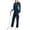 Navy-Light blue, variant on Women's 2Pc V Neck Tracksuit, 4 Way Stretch Breathable Reflective for Golf Running Casual Light Gray Navy S