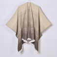 thumbnail image 2 of HKEJIAOI Women's Shawl Wrap Poncho Ruana Cape Cardigan Oversized Sweater Open Front for Fall Winter, 2 of 3