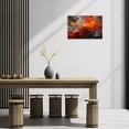 thumbnail image 4 of ZHONGYUTONG Abstract Wall Decor Gray and Red Painting Prints Abstract Ink Texture Canvas Picture Modern Home Decor Artwork Framed (20.00" x 30.00"), 4 of 6