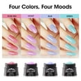 thumbnail image 4 of Gellen Builder Nail Gel, 4 Colors Nail Extension Gel Set Rose Red, Violet, Blue, Green Hard Gel Builder Nail Extension for Nail Art, 4 of 9