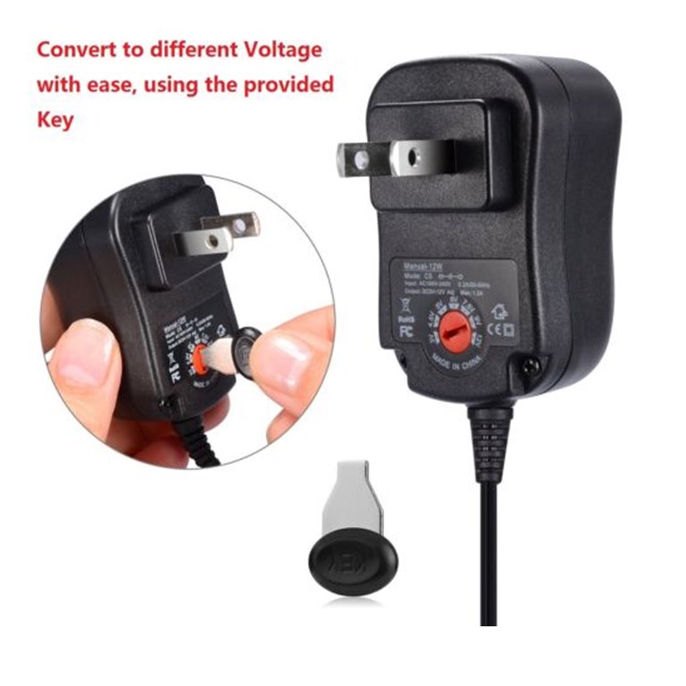 Adjustable Power Adapter, Auplf 3V ~ 24V 3A 72W Universal